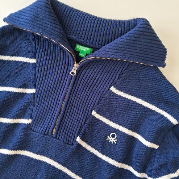 United Colors of Benetton Women's 1/4 Zip Sweater - Picture 1 of 11